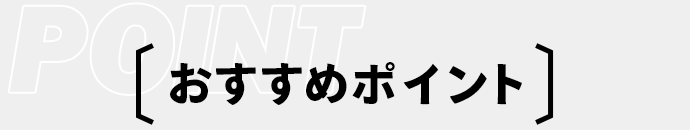 おすすめポイント